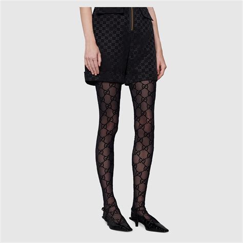 gucci strumpfhose gg muster schwarz|Damen.